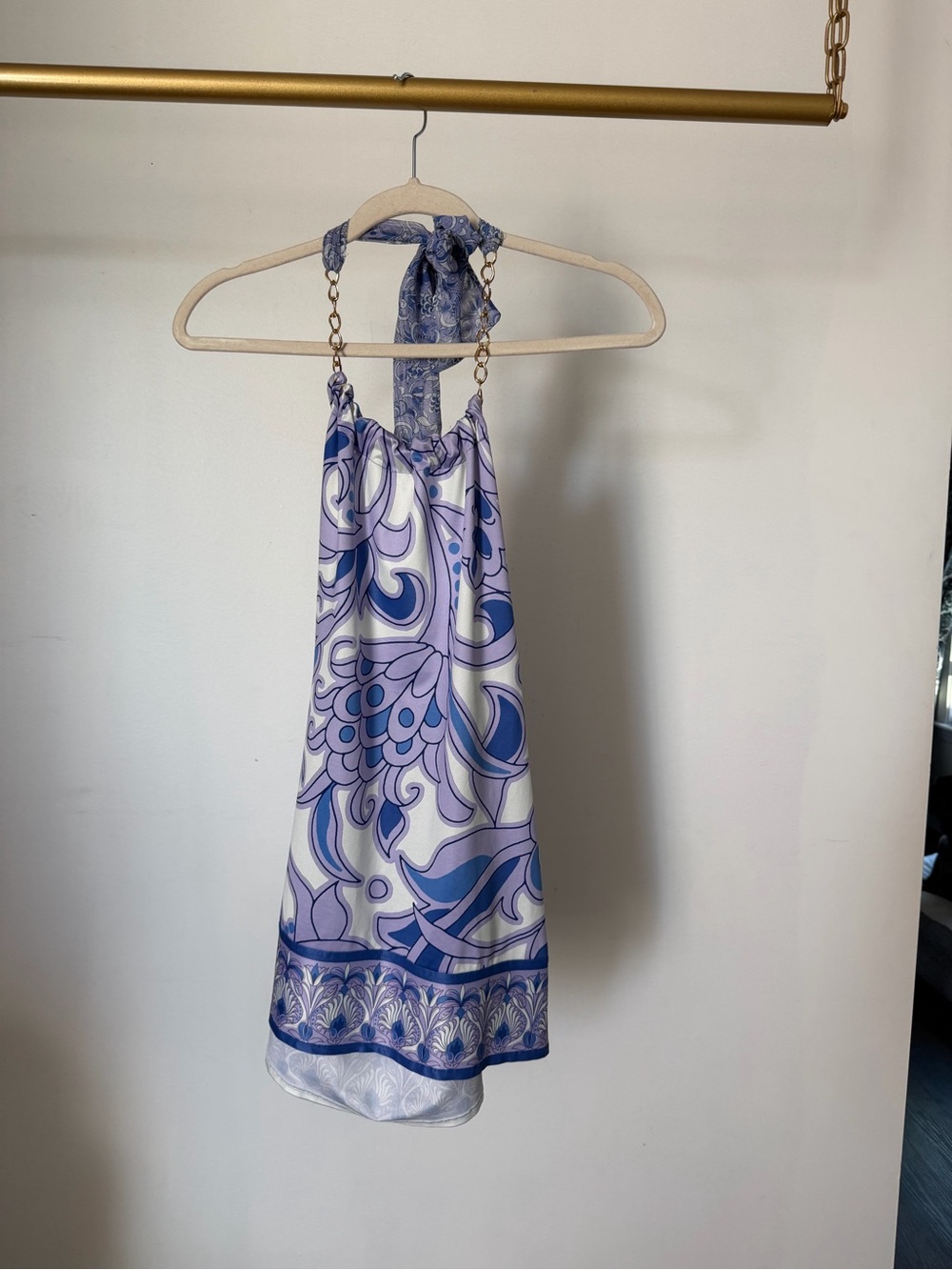 Halter paisley Print Top